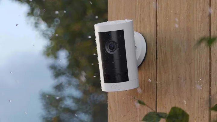 The Ring Outdoor Cam Plus in rain.