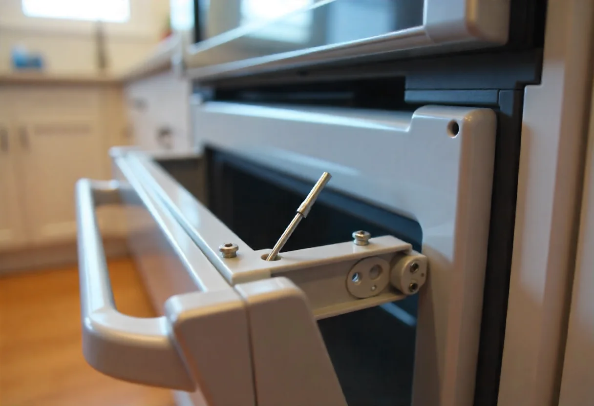 كيفية فك باب فرن GE خطوة بخطوة