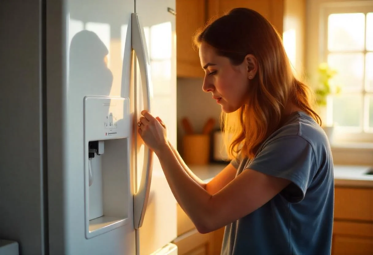 موزع مياه ثلاجة LG متعطل؟ إليك الحل