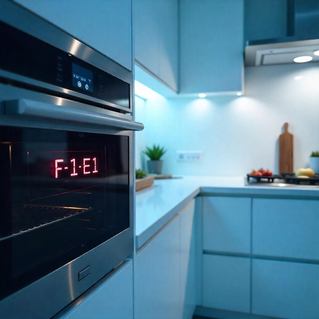 فرن KitchenAid بخطأ F1E1