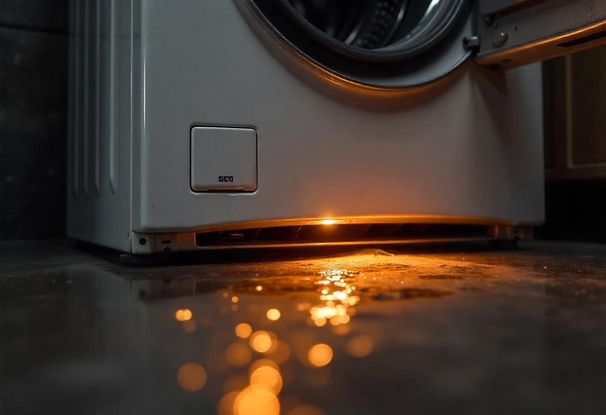 تسرب غسالة LG