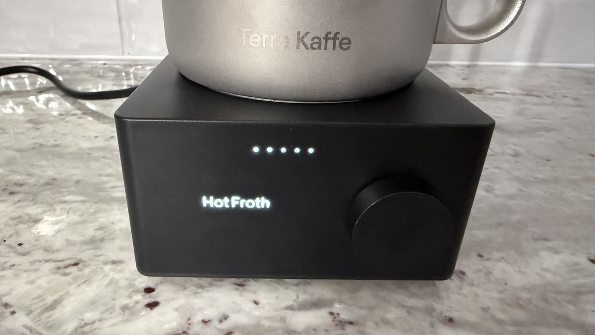 إعداد الرغوة الساخنة في Terra Kaffe Aero