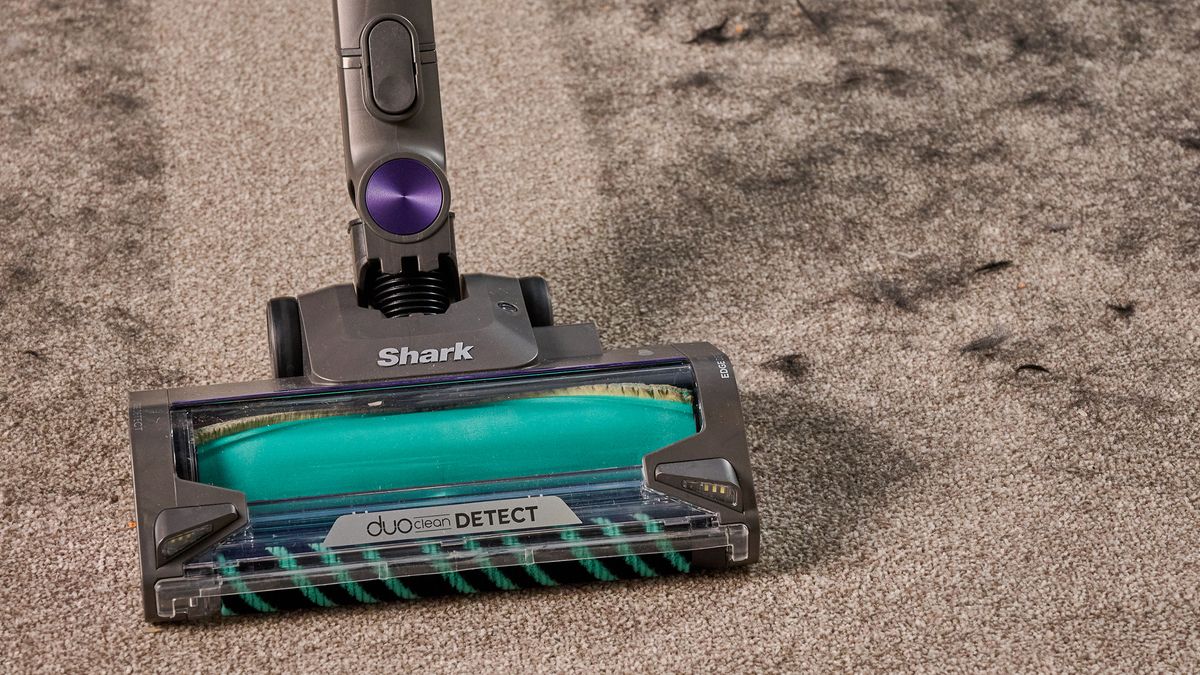 مكنسة Shark PowerDetect اللاسلكية تزيل شعر الكلاب من السجاد