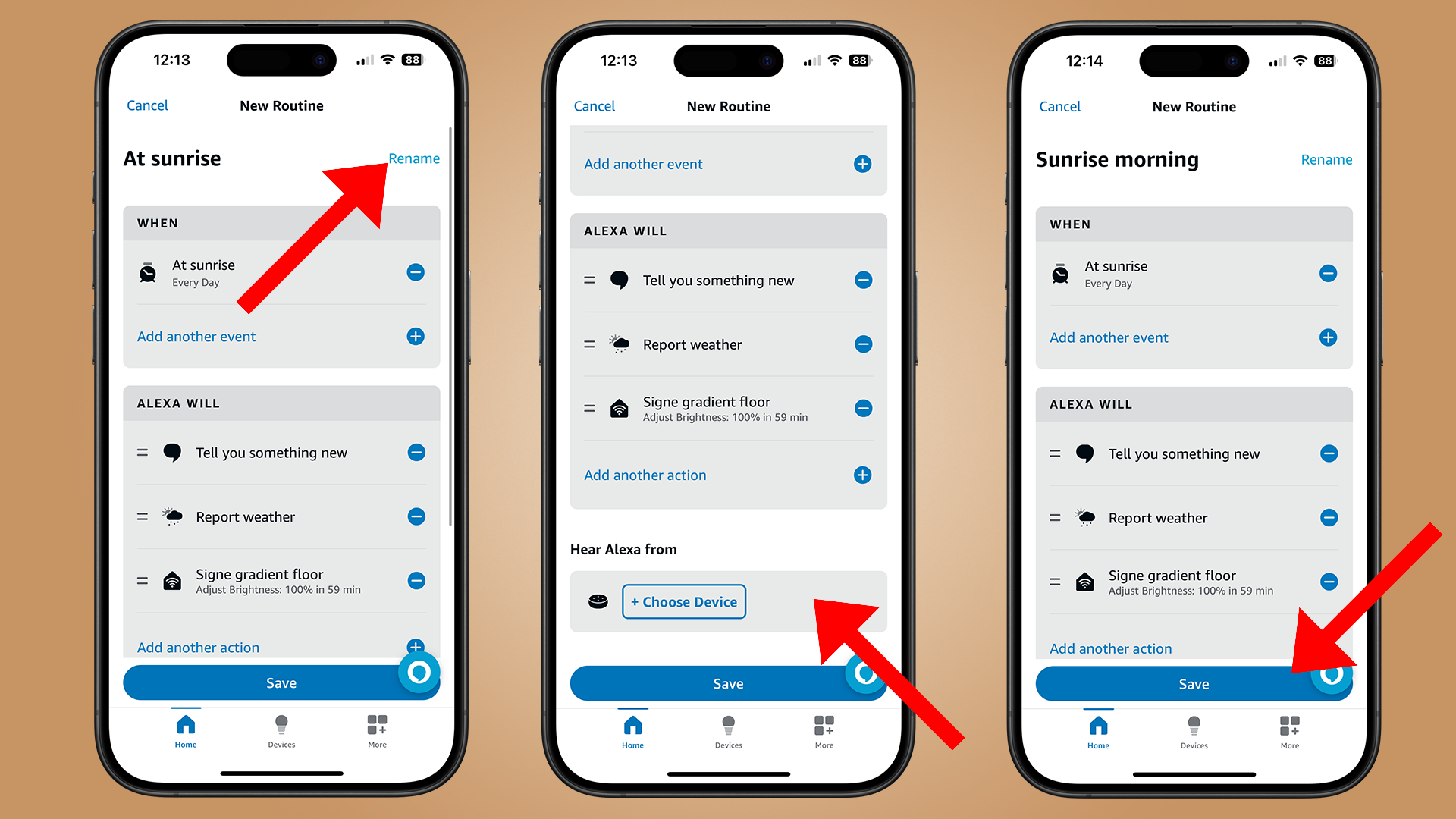 خطوات إعداد روتين على Alexa