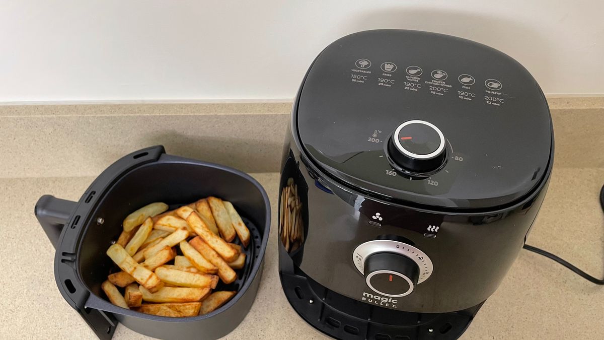 Magic Bullet Air Fryer وصينية بطاطس مقلية بالهواء