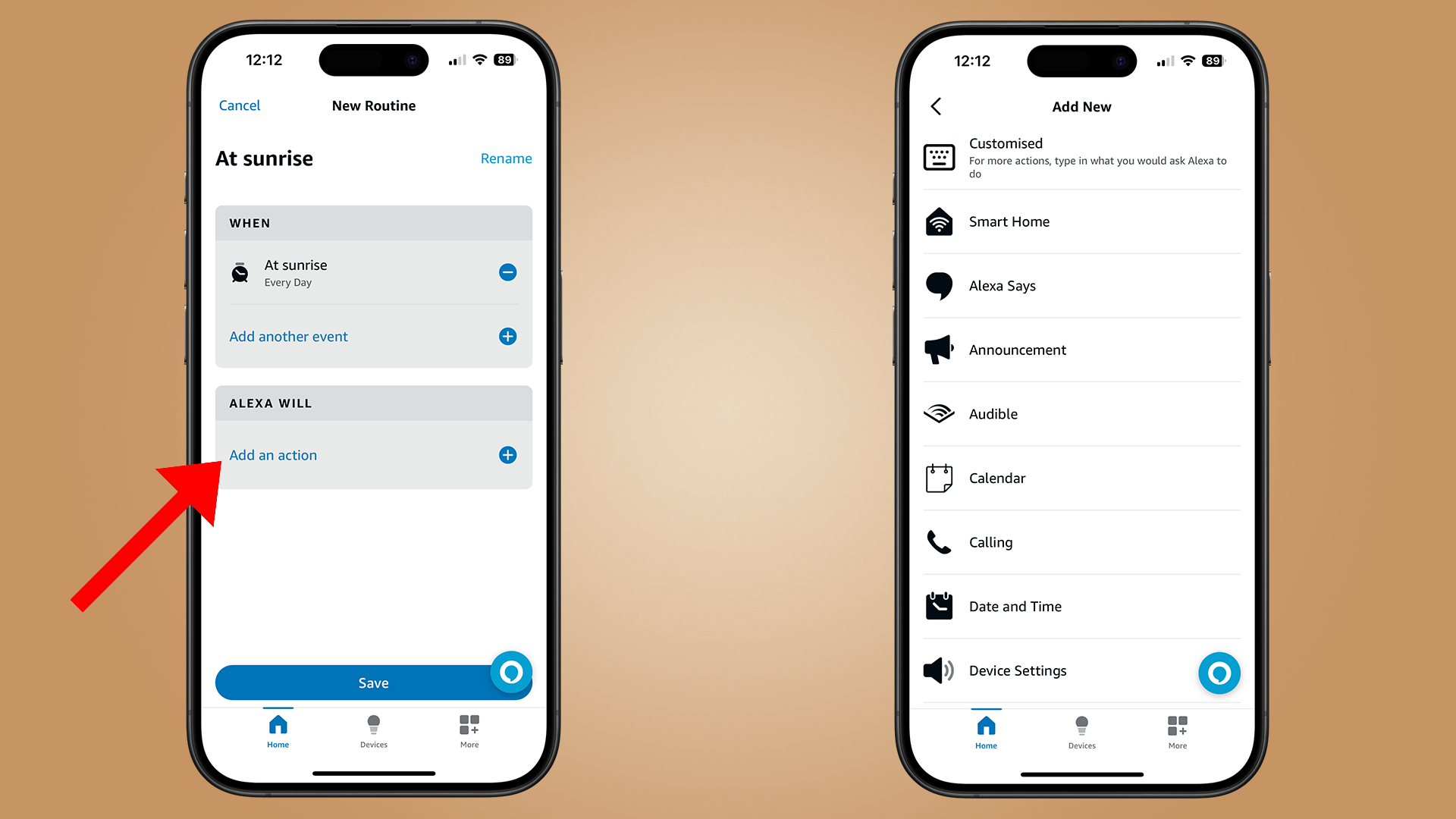 خطوات إعداد روتين على Alexa