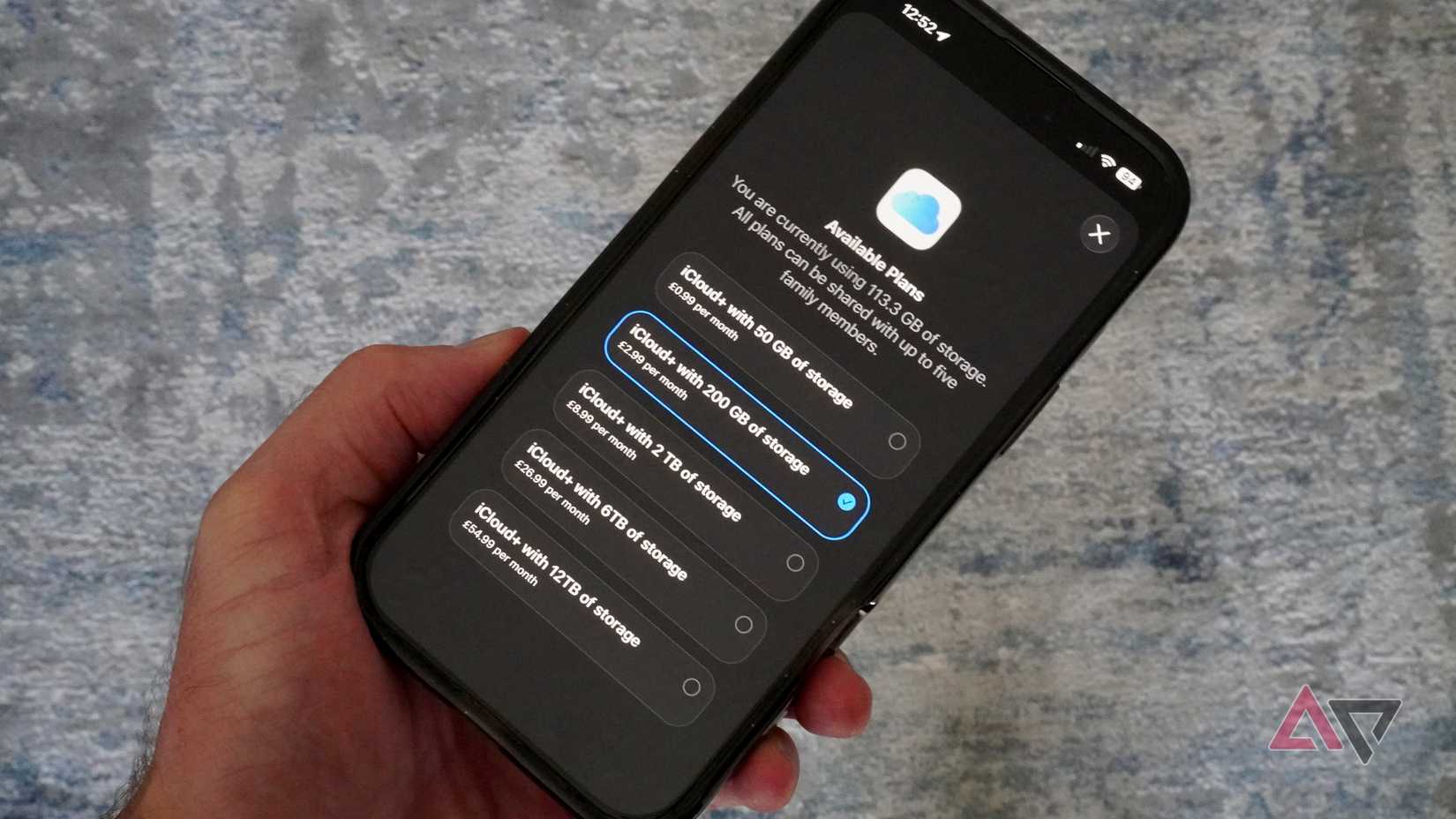 خيارات اشتراك Apple iCloud