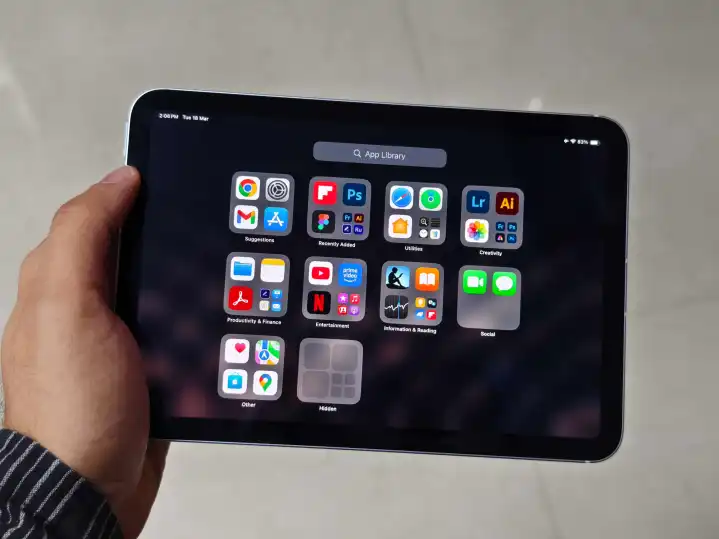 App Library on iPad Mini 7.