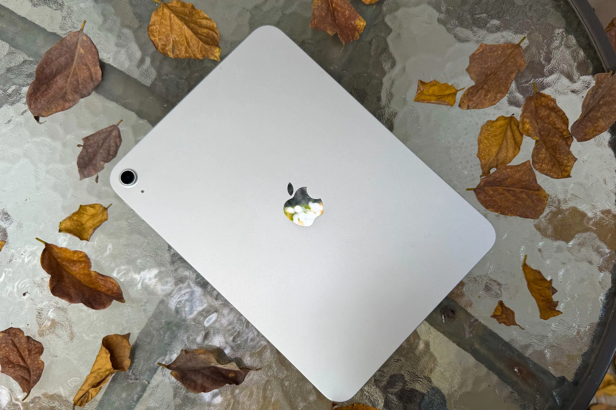 Angled top view of the 11th Gen iPad.