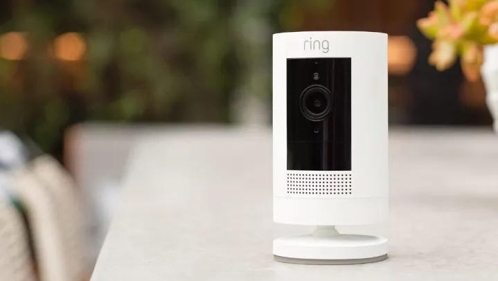 Ring Outdoor Cam on a table