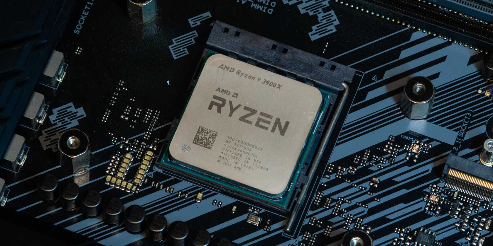 ryzen cpu on motherboard cleaned