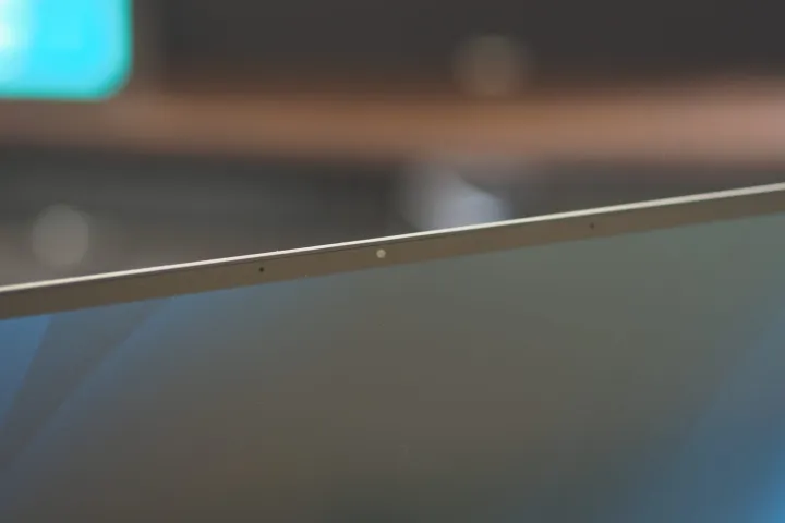 Asus Zenbook A14 front view showing webcam.