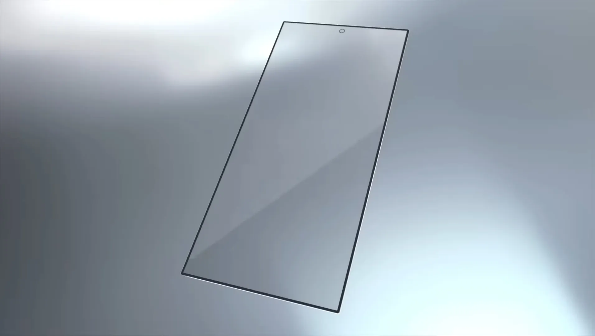 Corning Gorilla Armor glass slab for S24 Ultra on grey gradient background