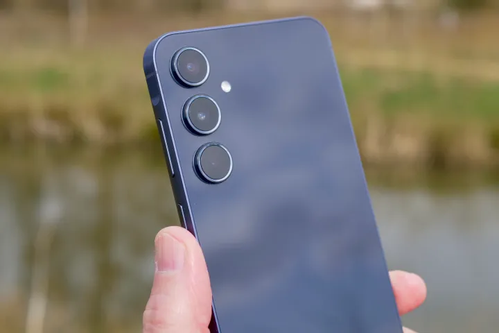 The Samsung Galaxy A55's cameras.