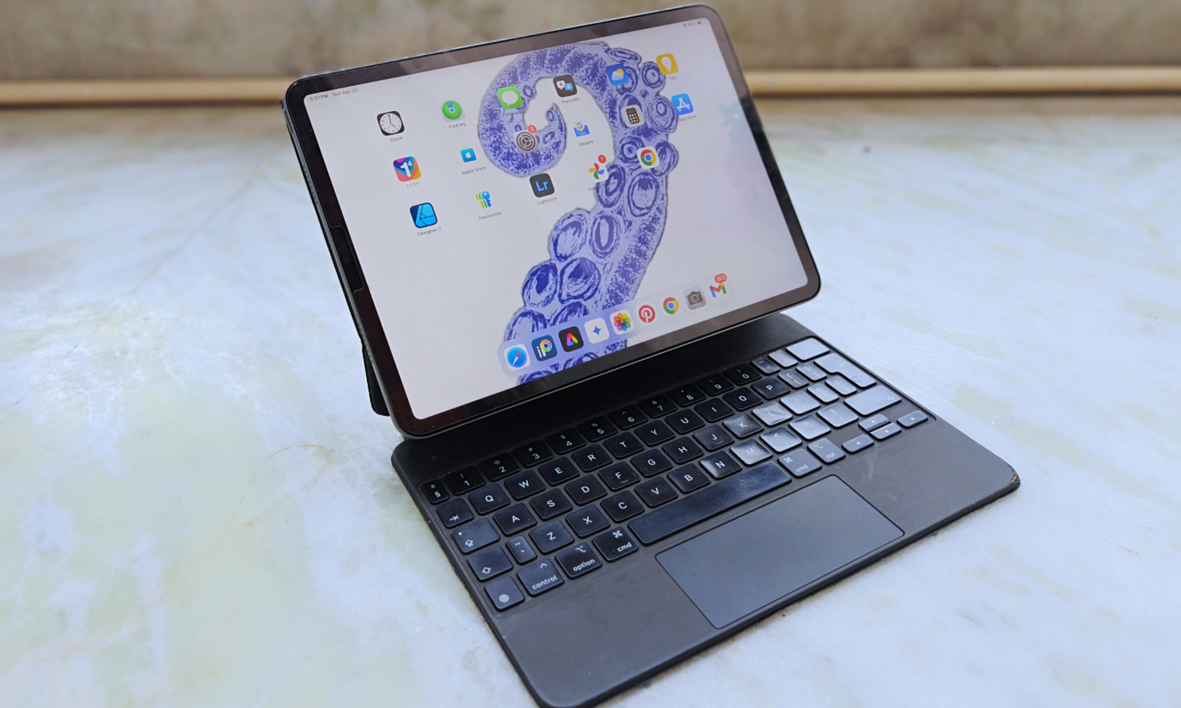 2021 iPad Pro with Magic Keyboard.