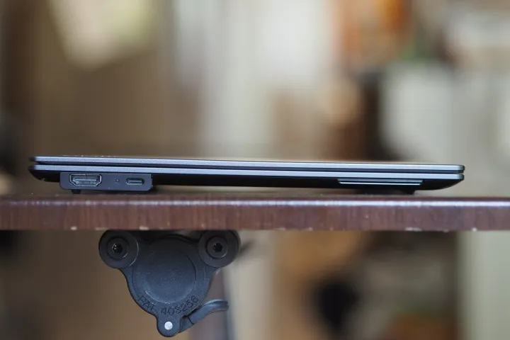 Lenovo ThinkPad X9-14 left side view showing ports.