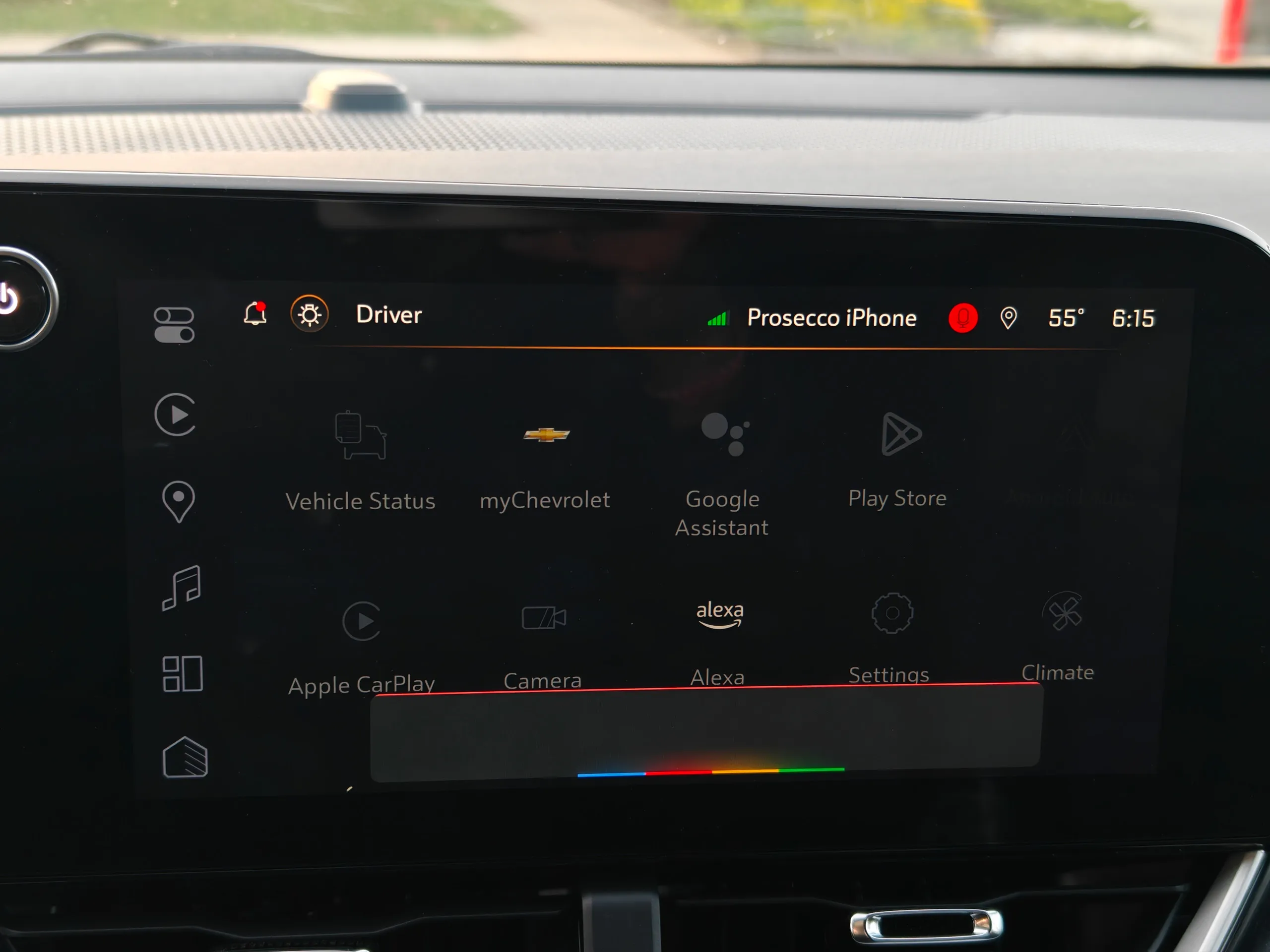 Vehicle Settings on Android Automotive on the Chevy Equinox 2025