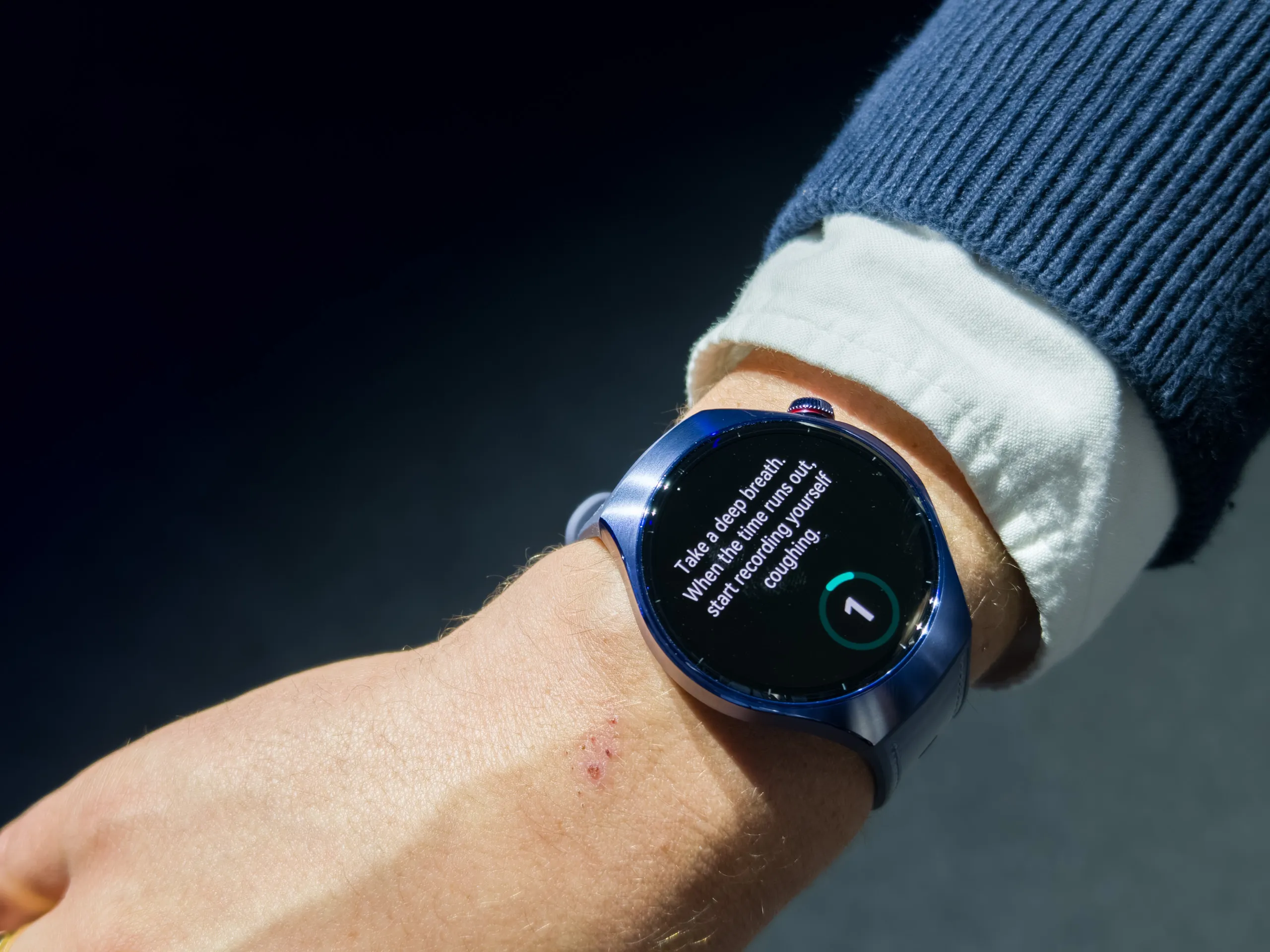 فحص صحي لمدة 60 ثانية قيد التقدم على ساعة Huawei Watch 5