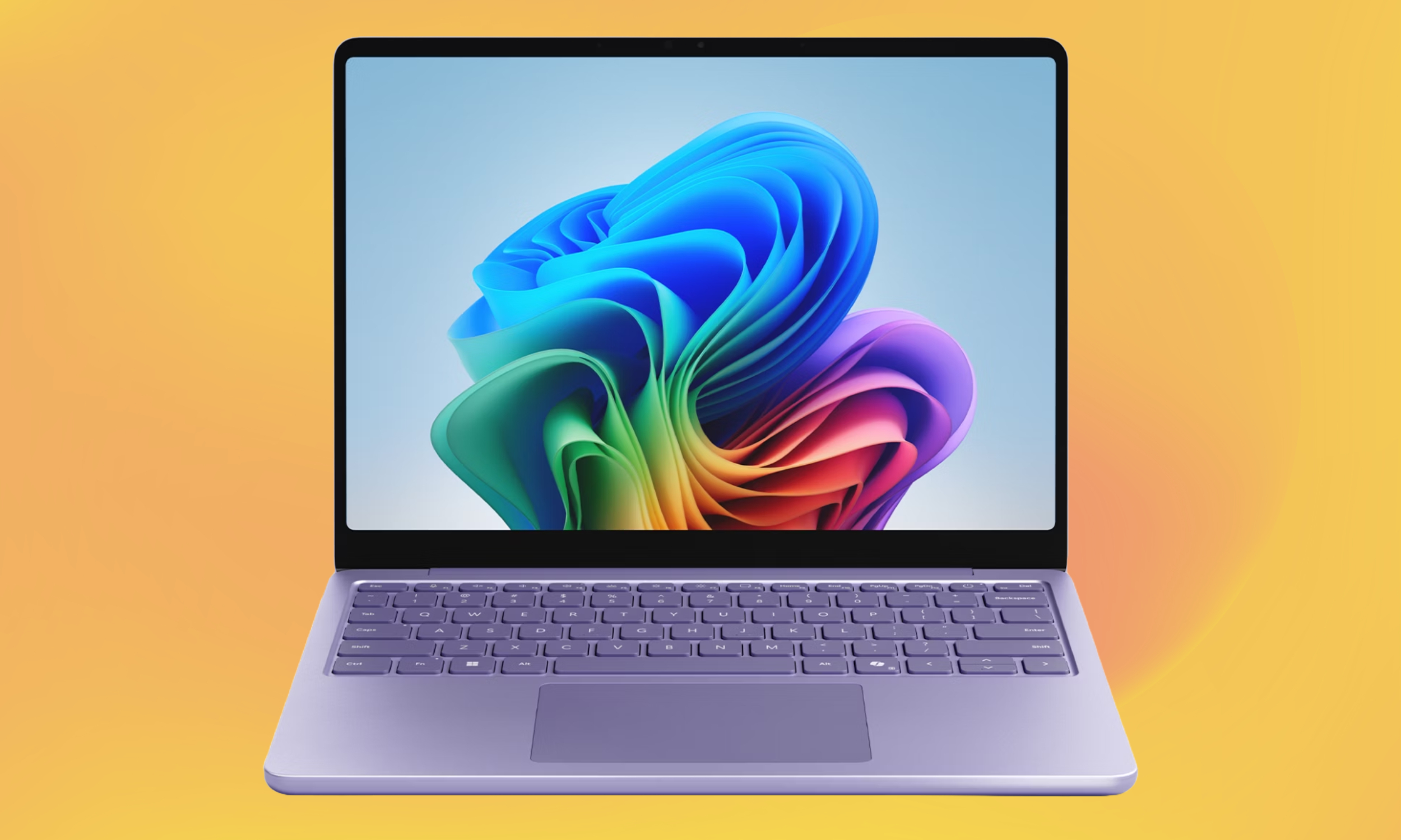 13-inch Microsoft Surface Laptop shown from the front.