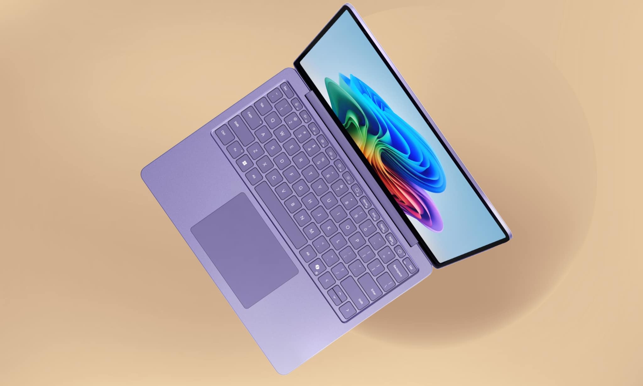 13-inch Microsoft Surface Lapto shown in purple color.