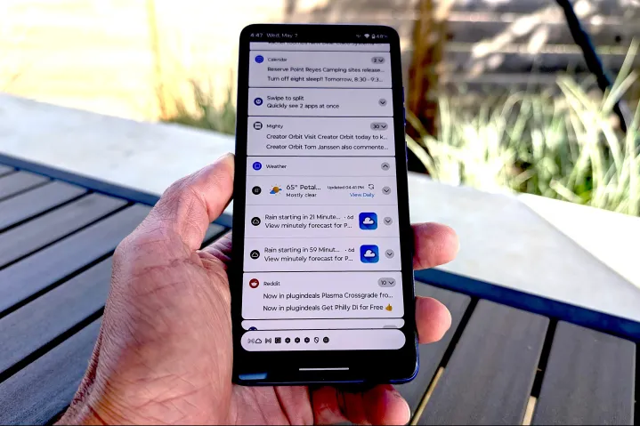 Moto G Stylus 2025 Notification shade