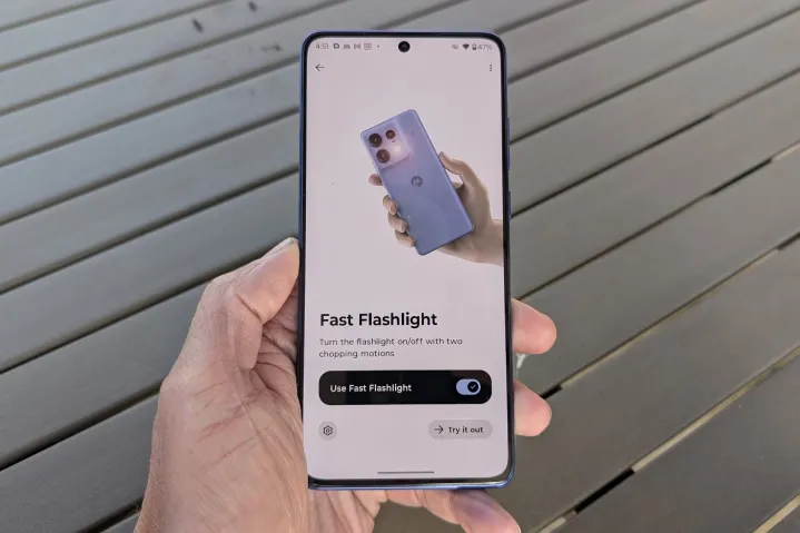 Moto G Stylus 2025 gesture settings