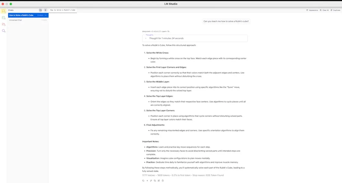 Running LLM model locally on M4 MacBook Air M4
