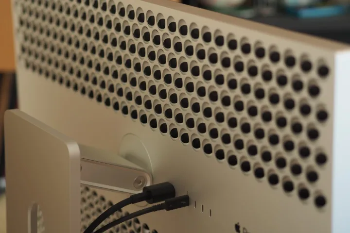 Apple Pro Display XDR rear view showing vents.