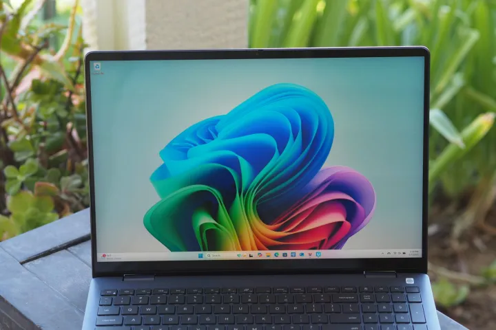 Dell Plus 16 2-in-1 front view showing display.