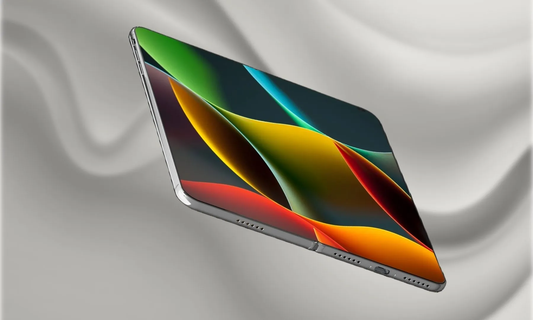 Concept render of a foldable iPhone.