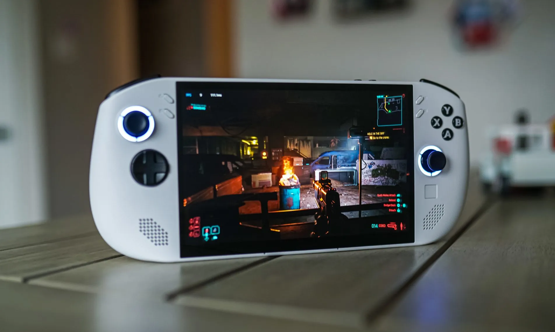 Cyberpunk 2077 on the Lenovo Legion Go S.