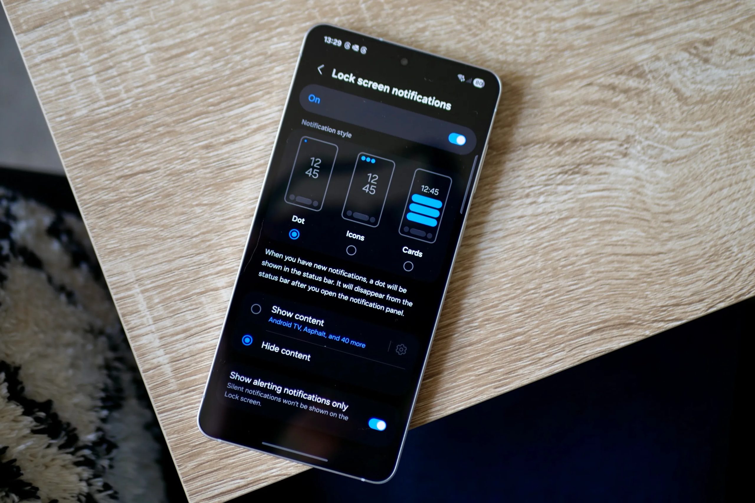 خيارات الإشعارات في واجهة المستخدم One UI 7 من سامسونج.