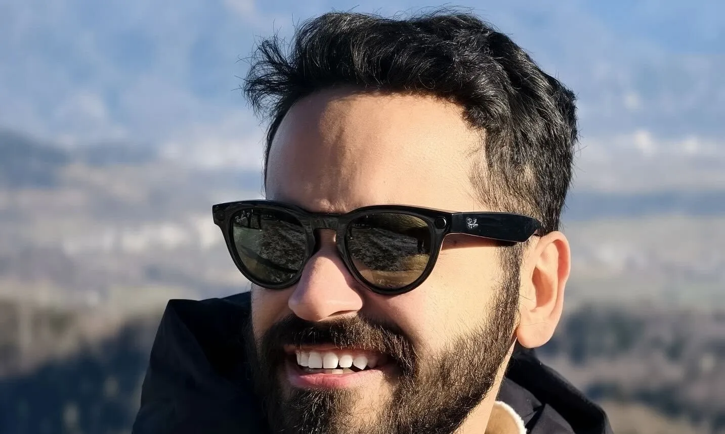 Prakhar Khanna wearing the Ray-Ban Meta Glasses.