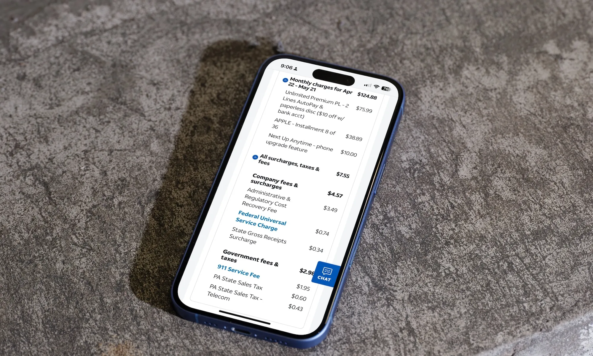 التكاليف الحقيقية للهواتف.