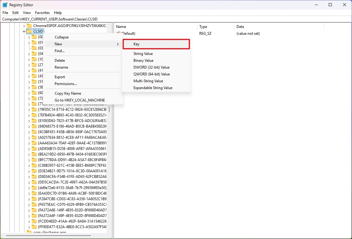 Registry key 86ca1aa0-34aa-4e8b-a509-50c905bae2a2