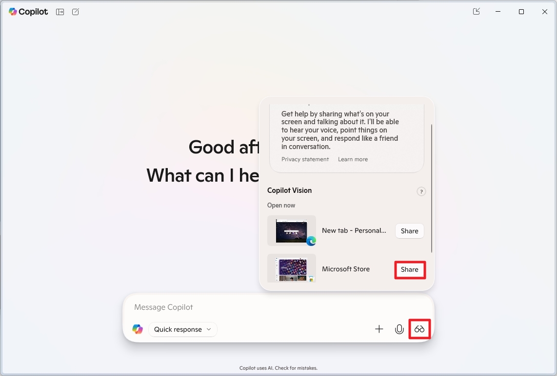 Copilot launch vision