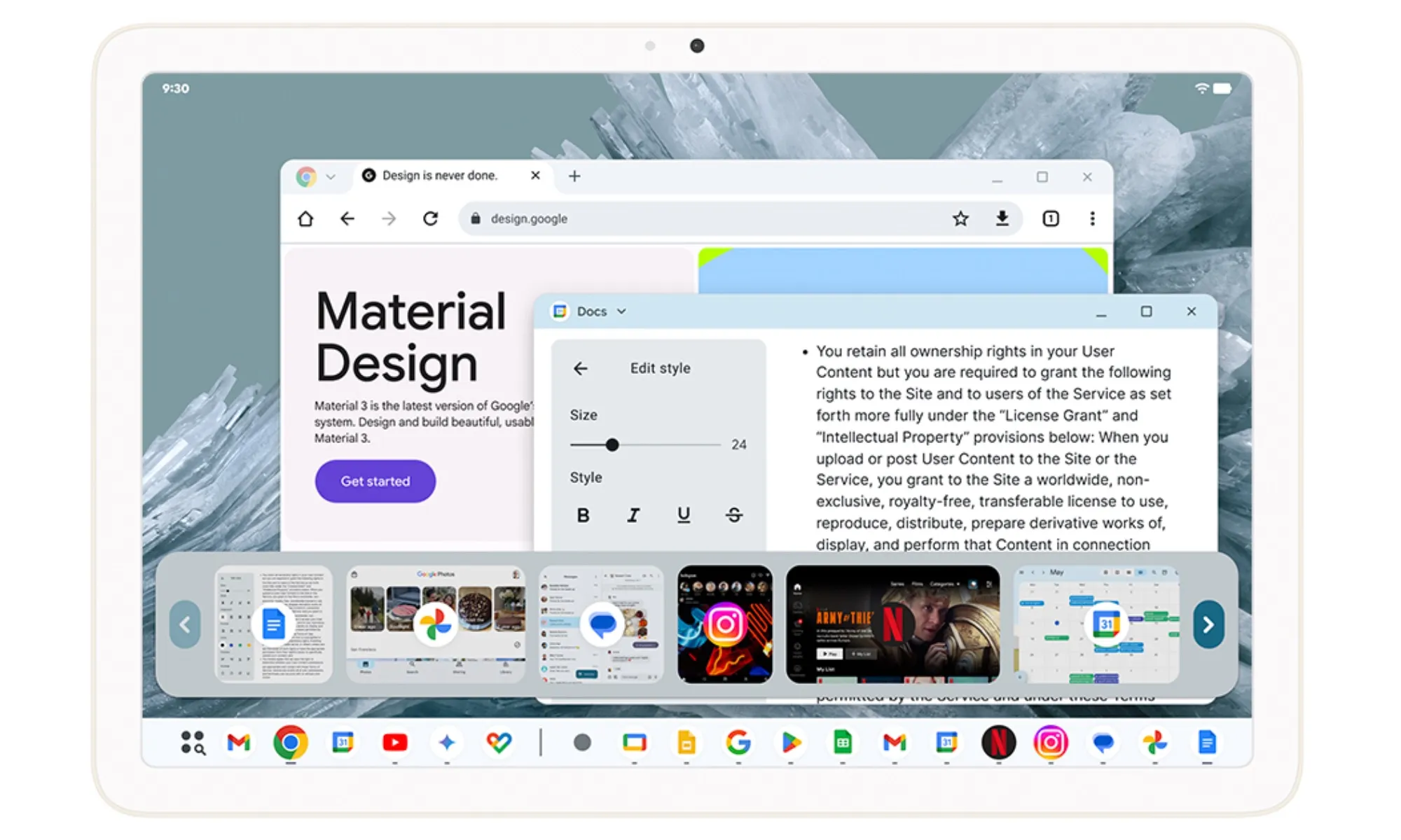 Android 16 tablet utility.