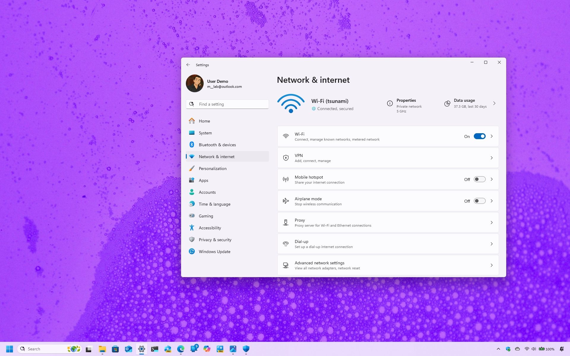 إعدادات Wi-Fi اللاسلكية في Windows 11