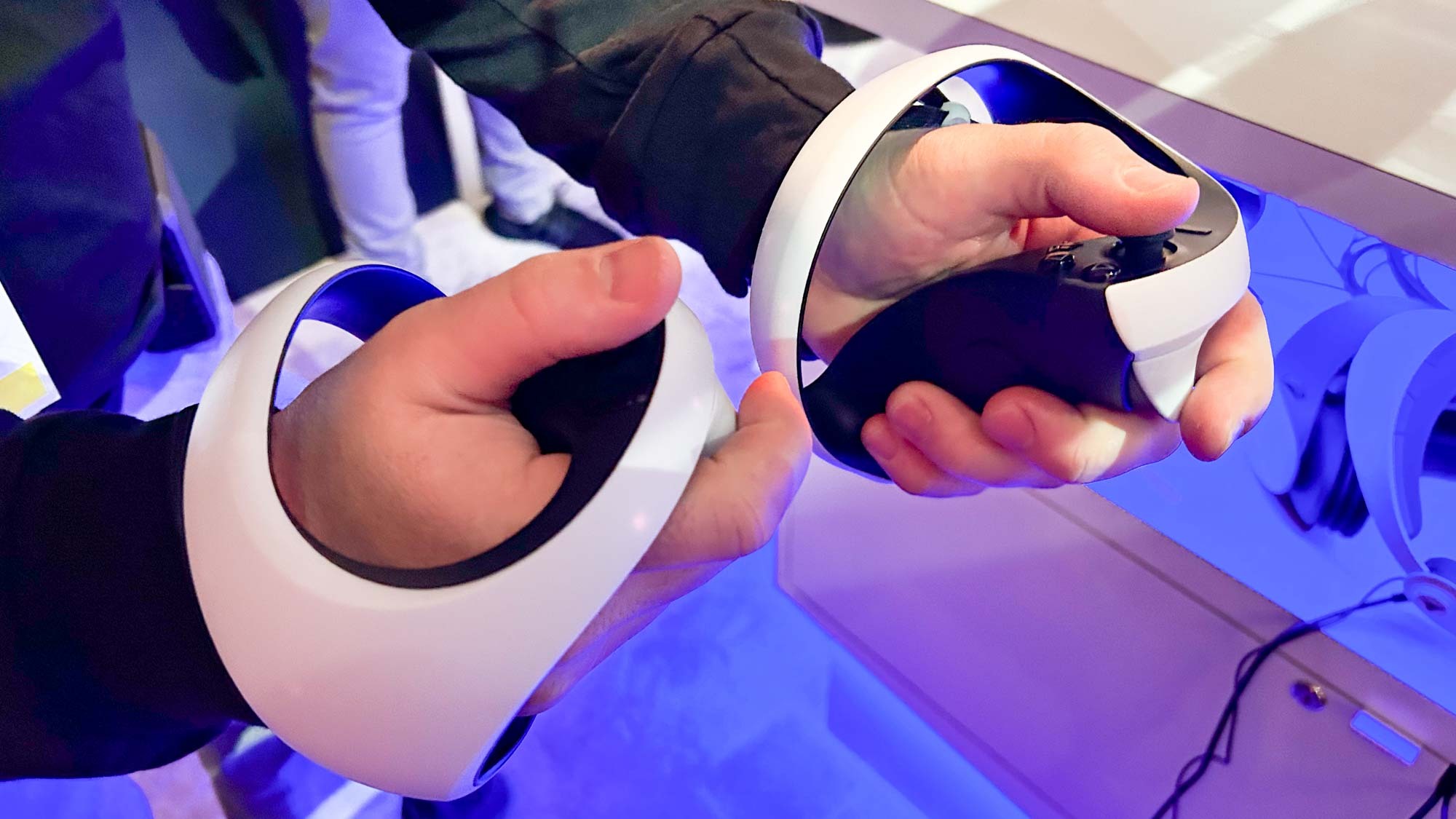 The PS VR 2 at CES 2023.