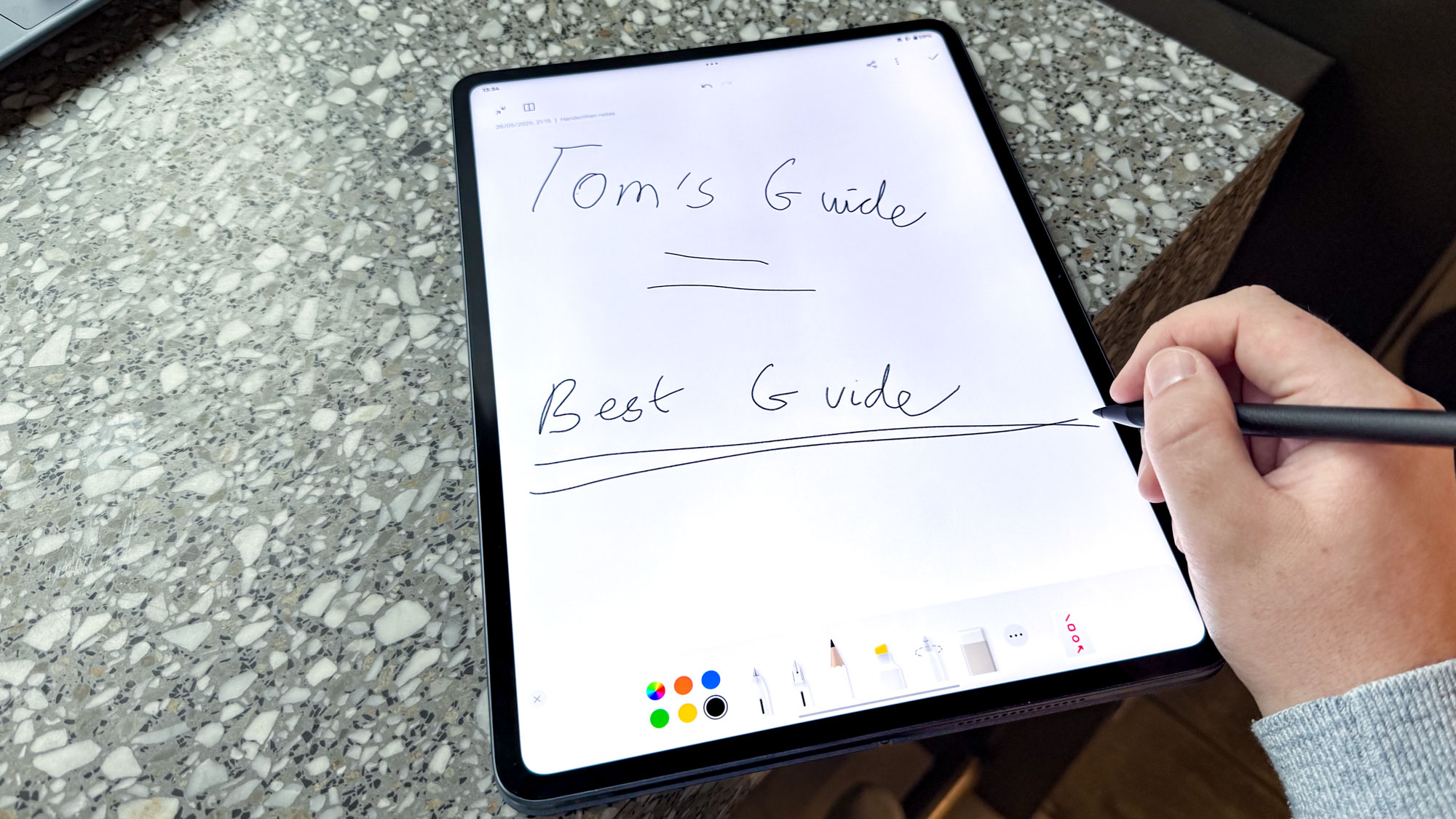 OnePlus Pad 3 writing with Stylo 2