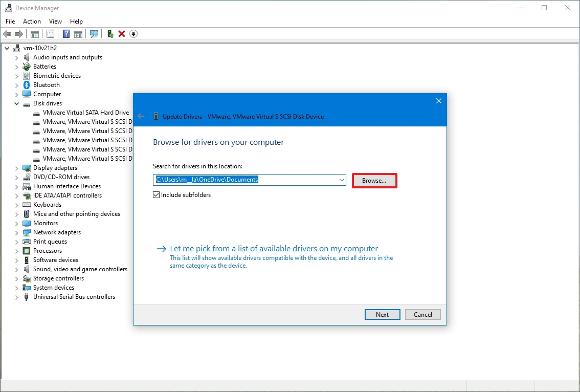 Select driver location