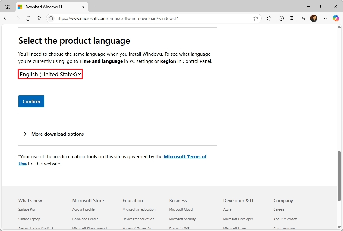 Windows 11 ISO language