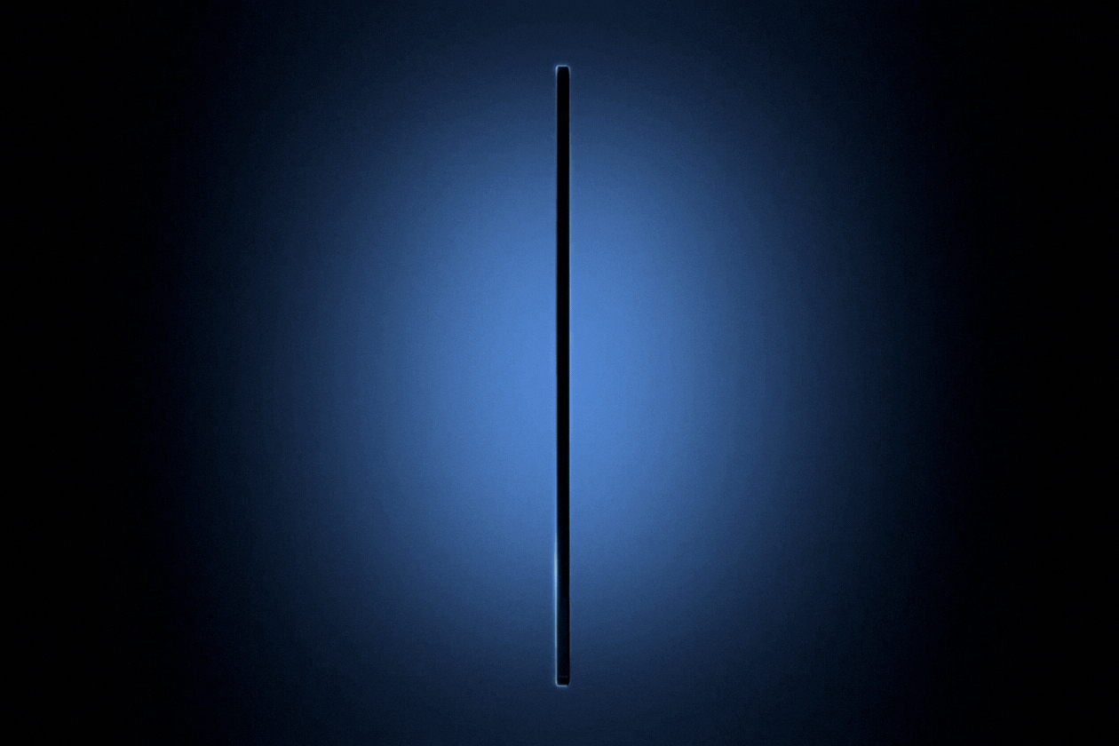 Teaser outline showing how thin the Galaxy Z Fold 7 is