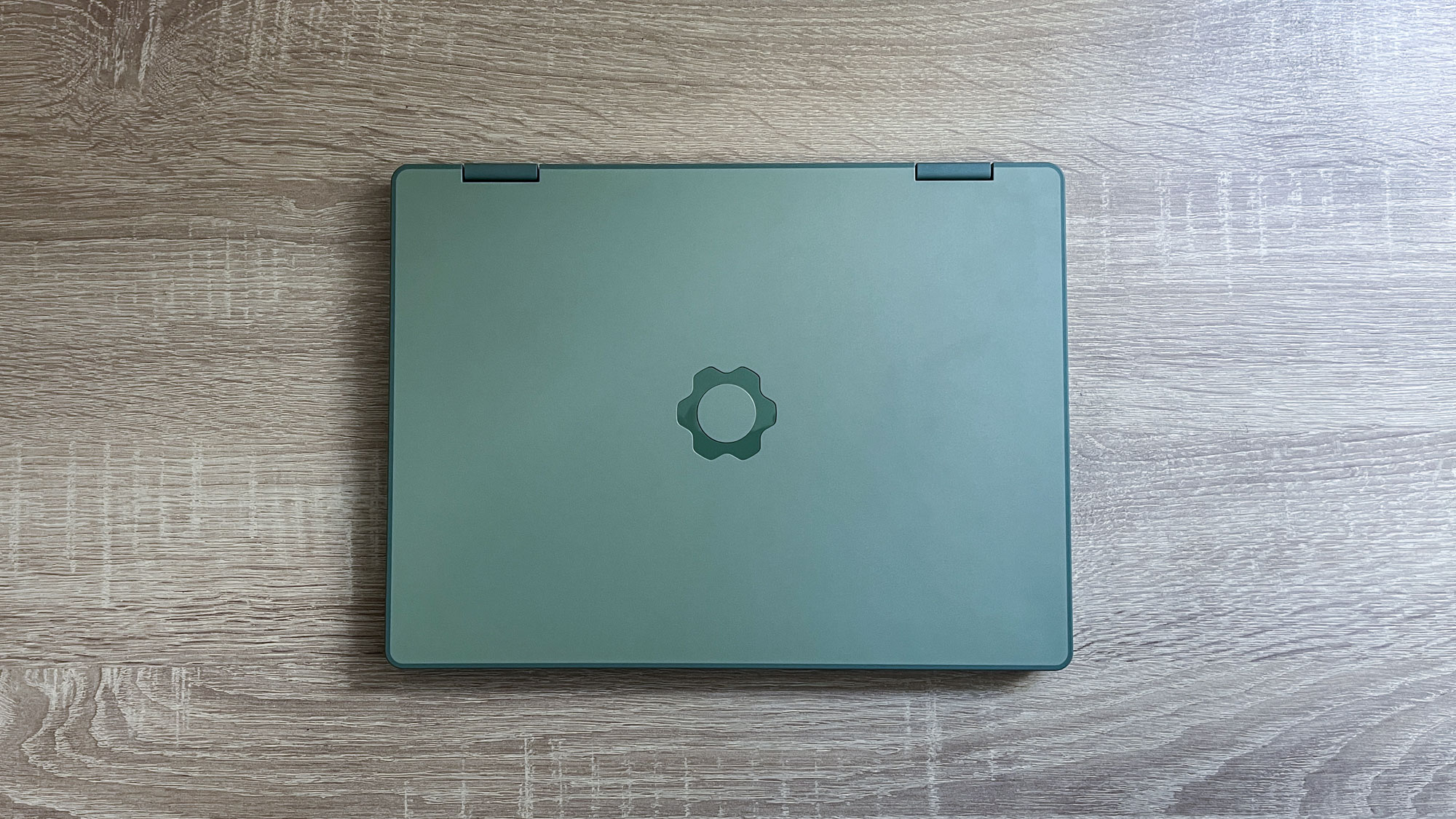 Framework Laptop 12 review unit on a desk