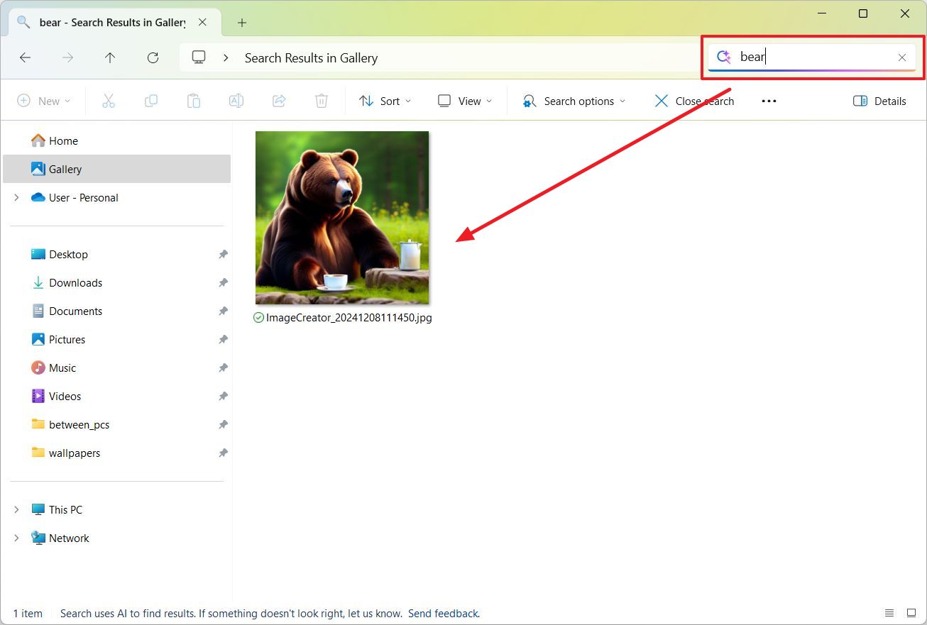 Windows Search with Semantic Indexing