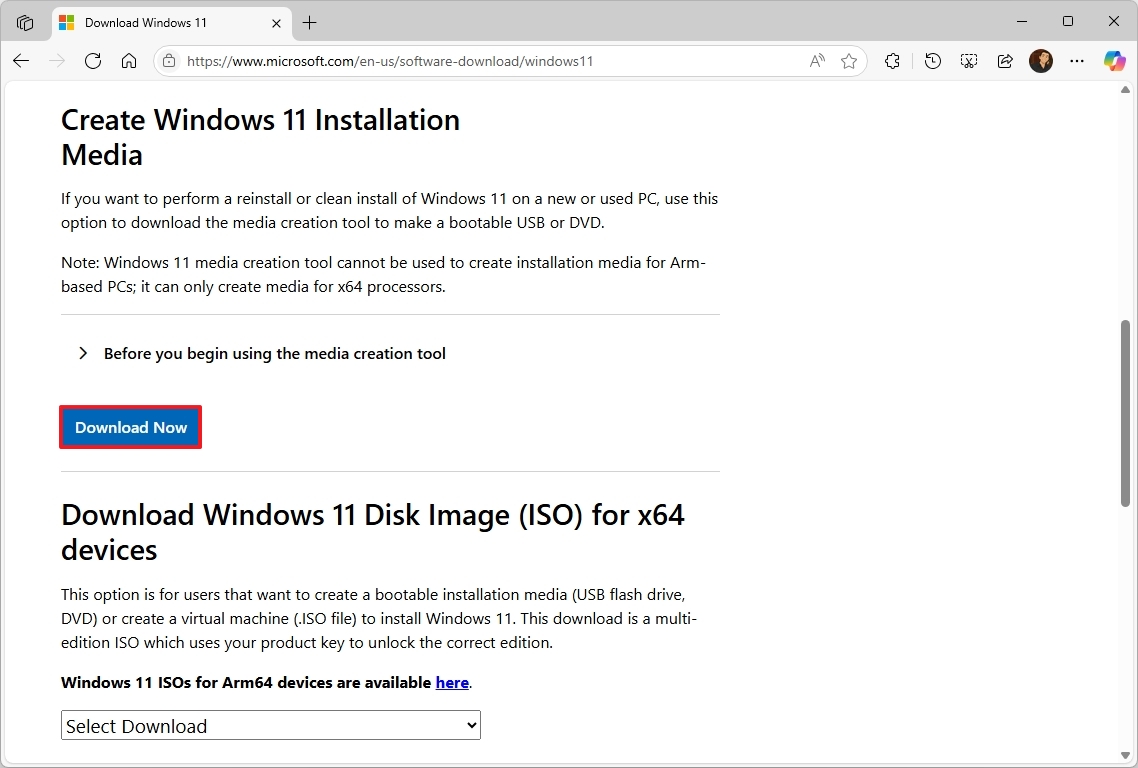 Media Creation Tool download