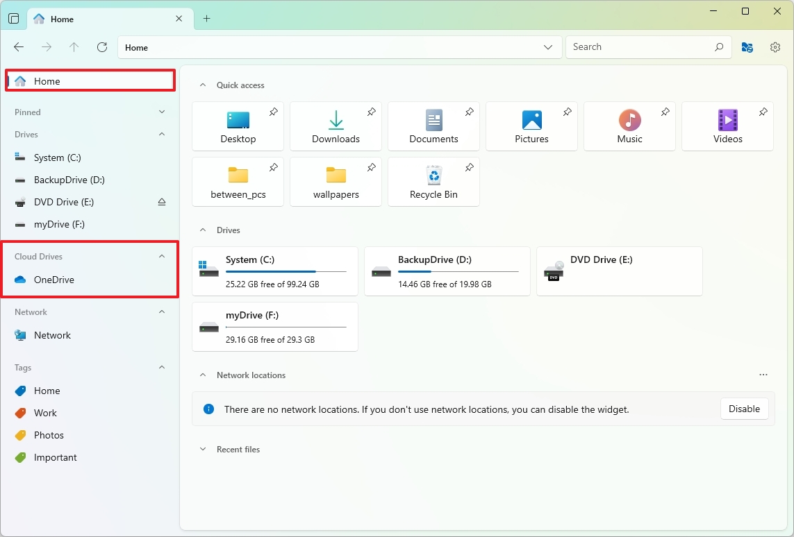 Files App navigation