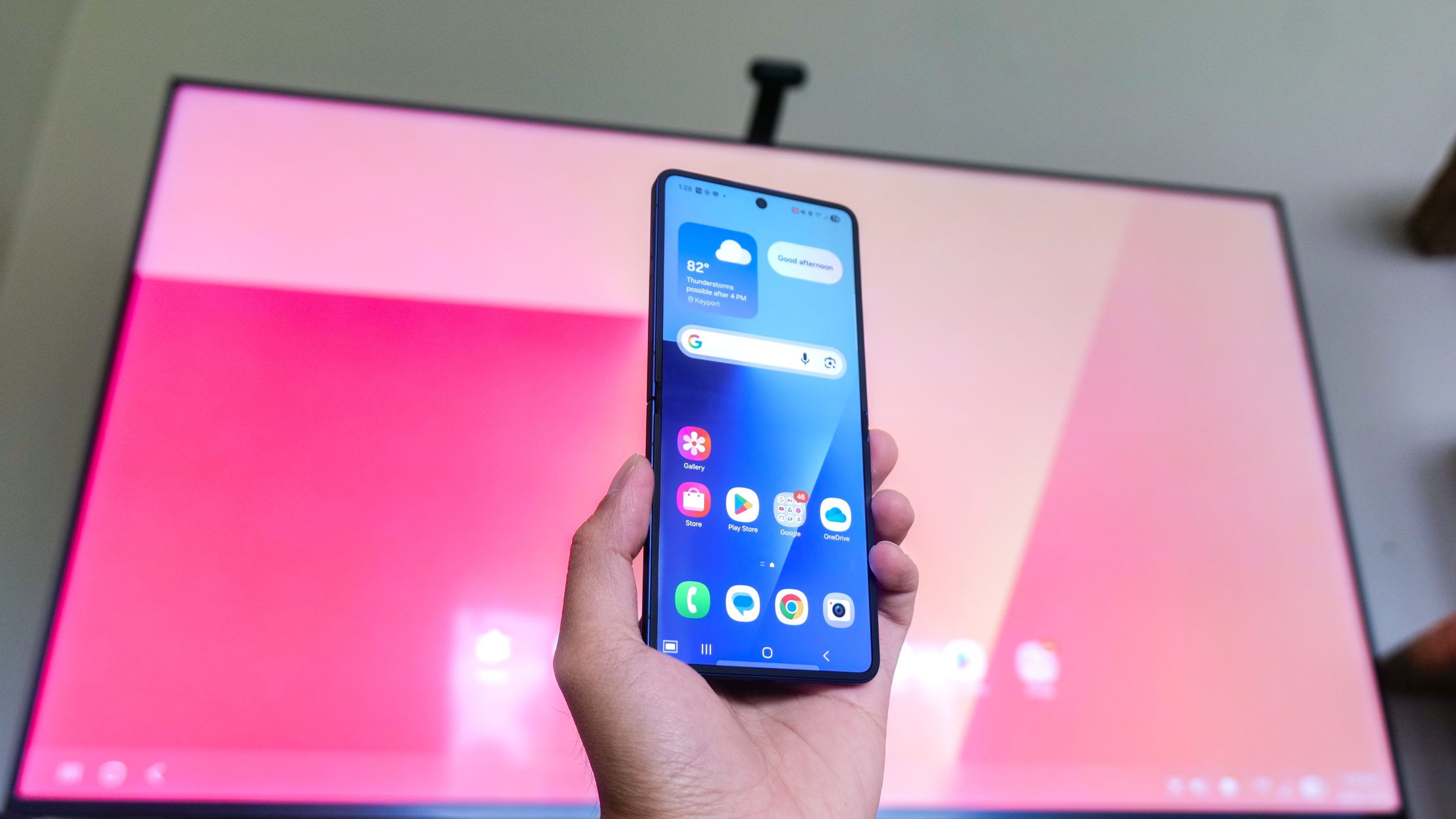 Samsung DeX on Galaxy Z Flip 7.