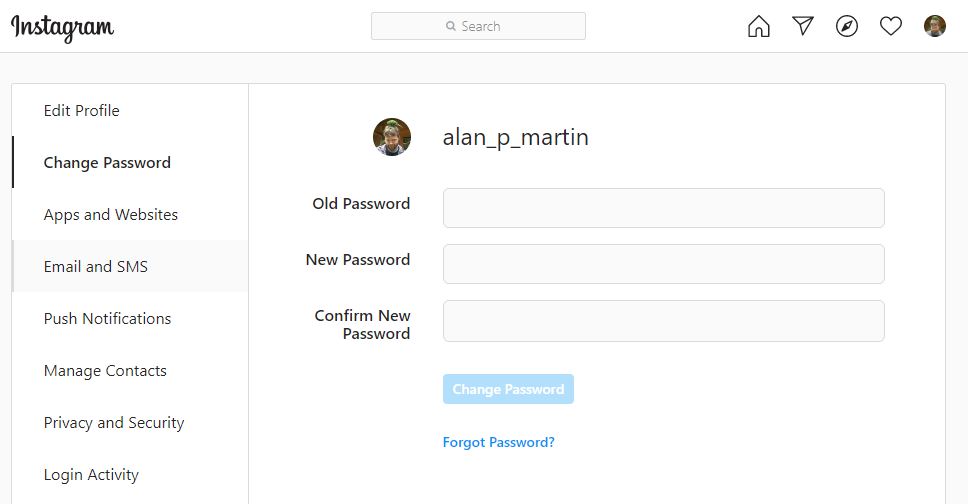How to change your Instagram password or reset it – How to change your Instagram password on desktop