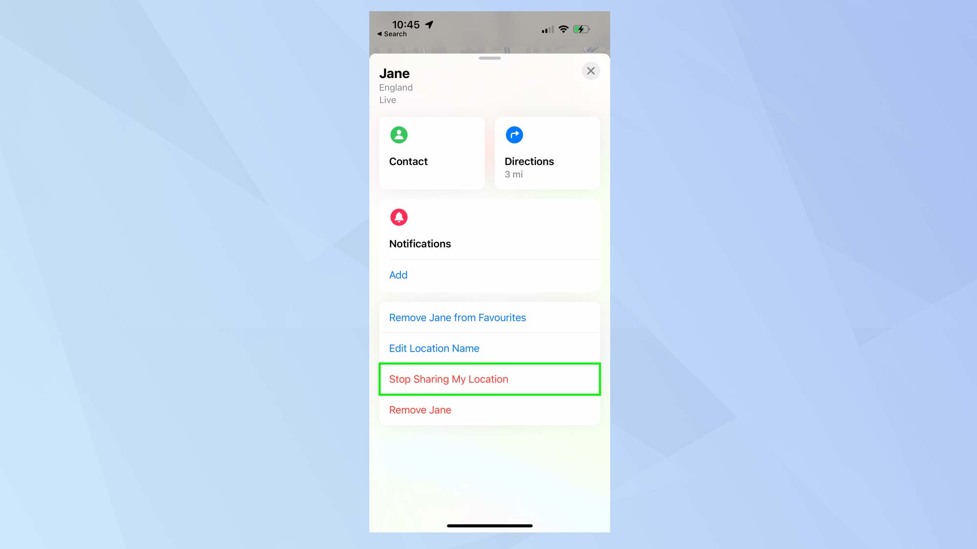 How to share location on iPhone using Find My